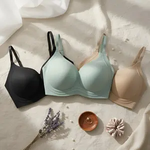 Atheanorth Bra wanita Seamless push up bra ,partikel lembut,tanpa kawat,menopang dengan baik 39