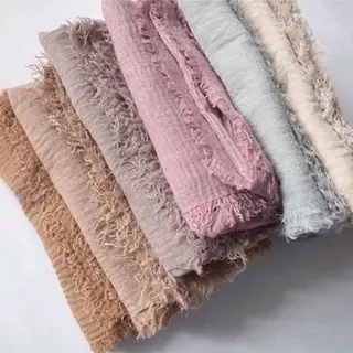 PASHMINA CRINCEL WARNA PASTEL CANTIK