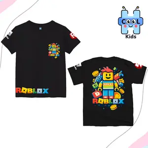 HCOOLKIDS Kaos Anak Gambar R0blox Game Hc Distro 30s Sablon Bahan Cotton Combed 30s Sablon DTF Fashion Anak Roblox