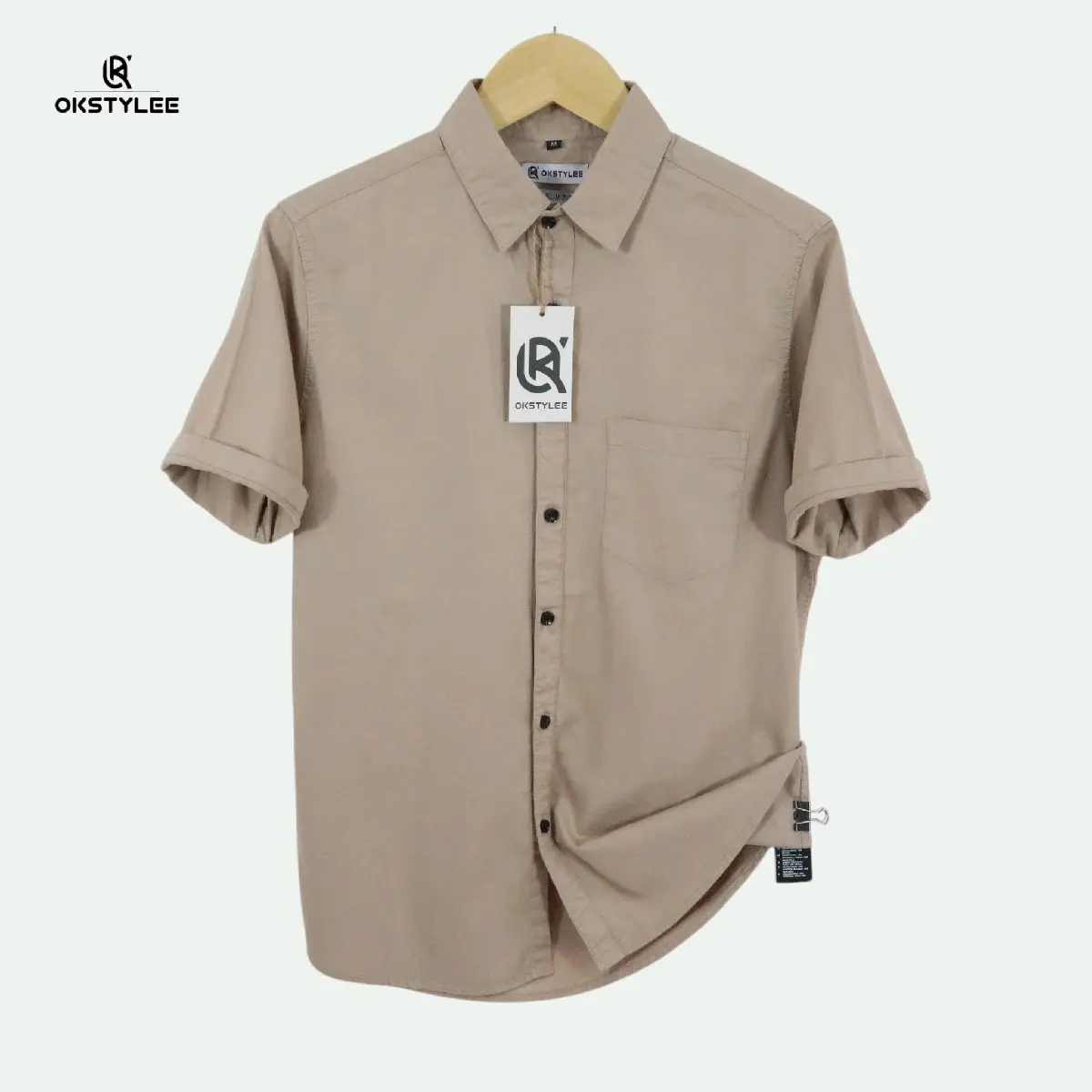 Kemeja Polos Pria Lengan Pendek Kemeja Pria Terbaru Kemeja Casual OKSTYLEE
