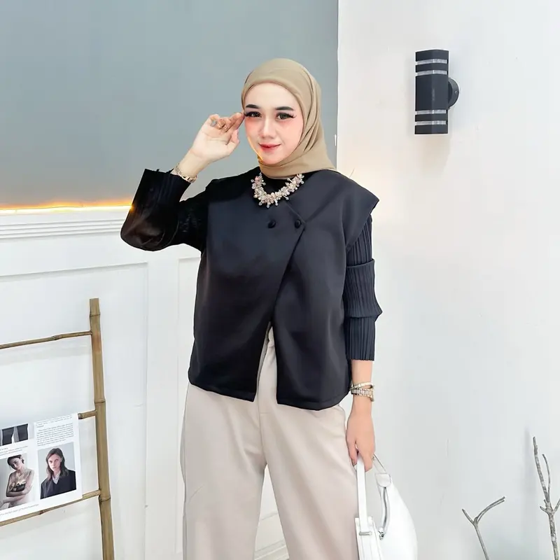 VEST ROMPI WANITA/ROMPI KANCING 3