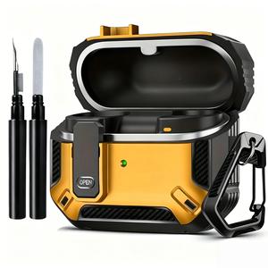 耐衝撃ケース AirPods 1/2/3/4、AirPods Pro/Pro2/Pro 3 対応、掃除ペン付き、傷に強い、耐久性の高い保護、AirPodケース｜透明デザイン｜耐久性の高い保護