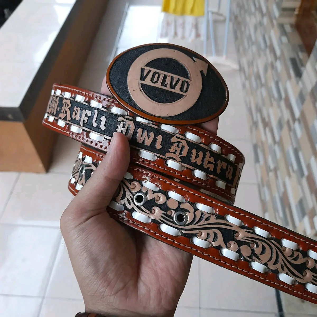 ikat pinggang customer bestseller Kulit