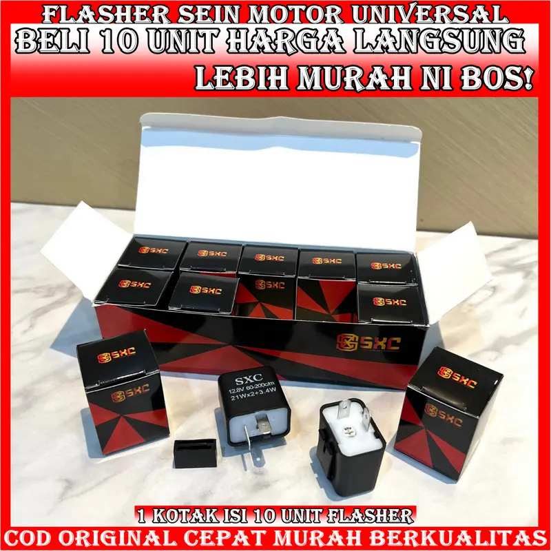 ORIGINAL FLASHER SEN CR7 FLASHER SEN SXC FLASHER SEN MOTOR UNIVERSAL BUAT MOTOR 4