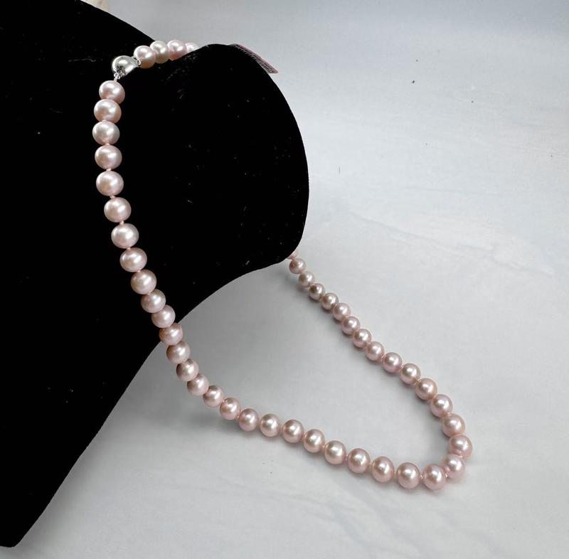 Product Introduction of HH  Freshwater pearls lavender purple pearls full string 7-7.5  SKU:XM-XL-158 0