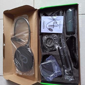 Product Review of koorfly-KF01 sound card ZX320 mic set Audio Bluetooth External Peralatan Bernyanyi atau siaran langsung dengan headphones dan microphone from M**o 3