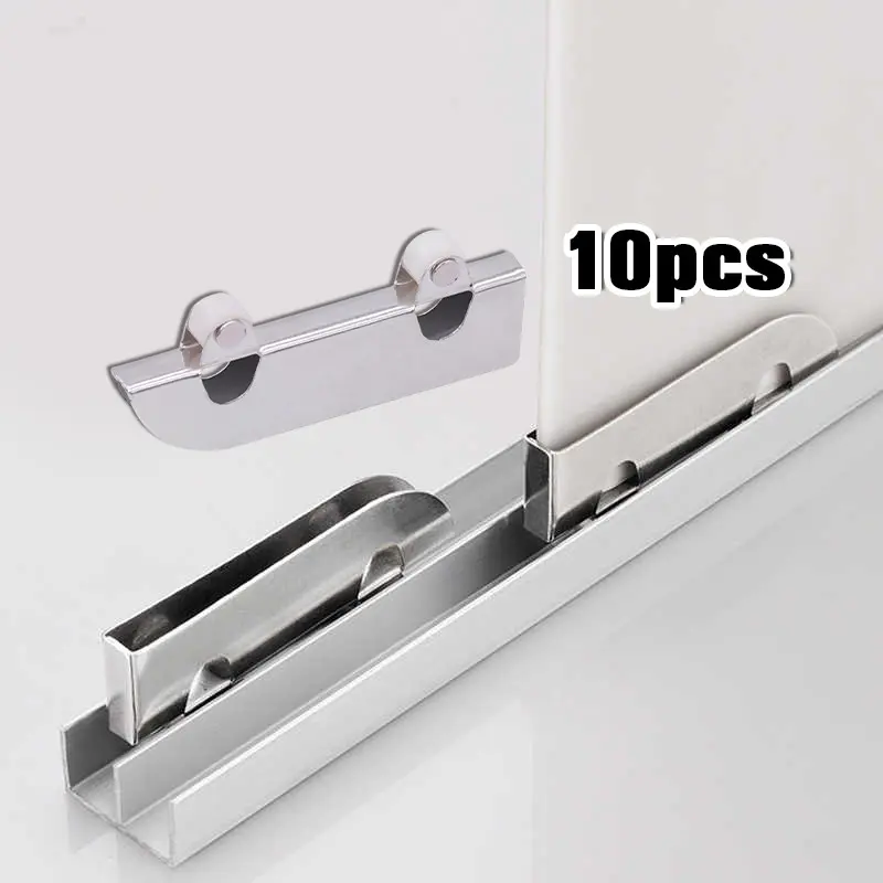 10 Pcs Roda Sliding Kaca 5mm Stainless Halus Tenang Untuk Pintu Geser Lemari Kaca