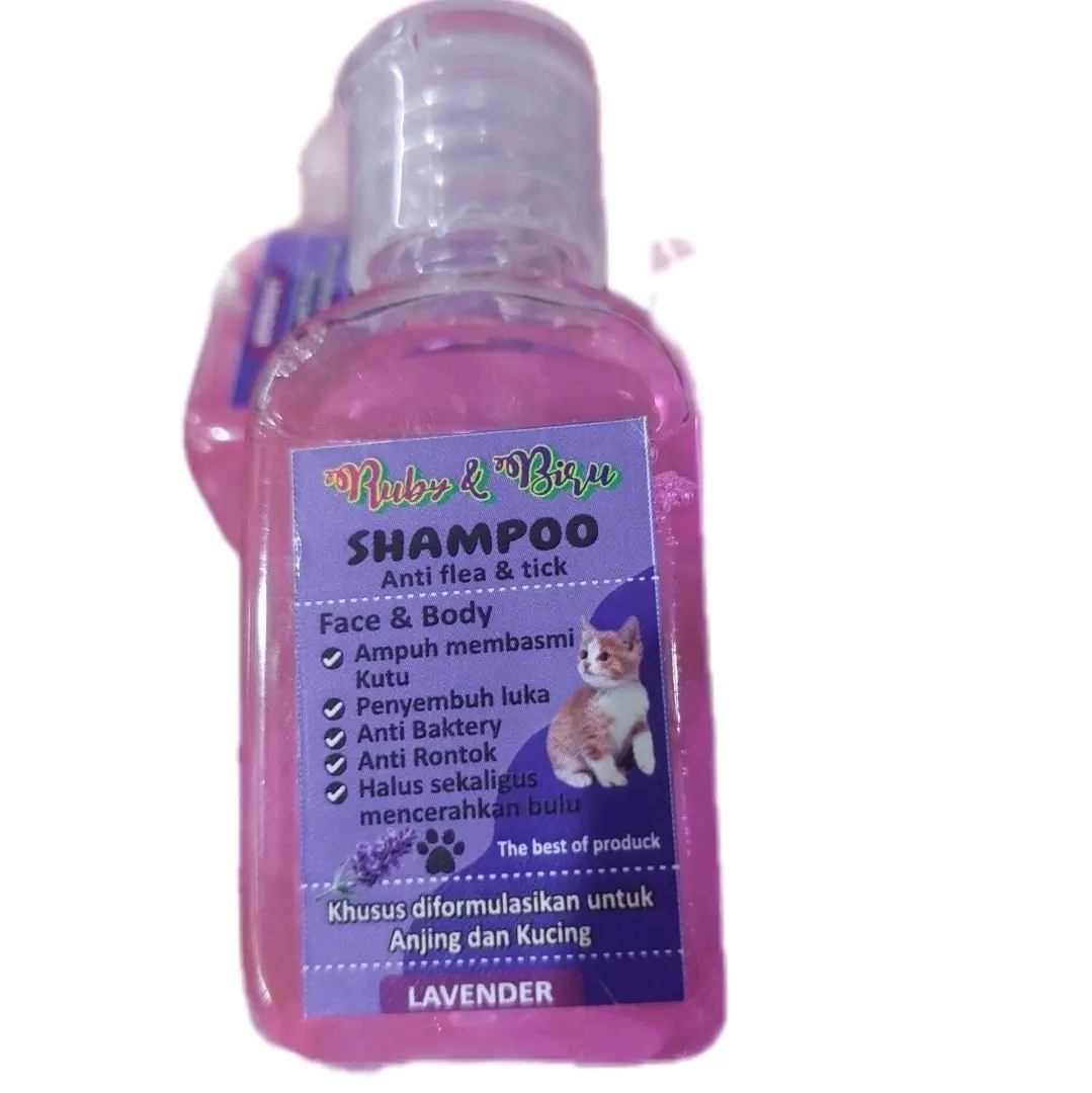 Shampoo Kucing Ruby & Biru 30ml Sampo Kucing Anti Kutu