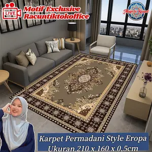 [MK X RACUNTIKTOK] Karpet Permadani Eropa Ukuran 210x160cm MB220