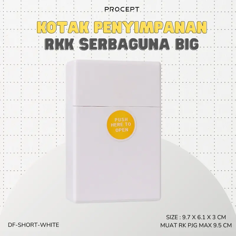 ProCept Kotak Penyimpanan Udut Serbaguna Plastik Warna Warni Ukuran Big DF-SHORT 5