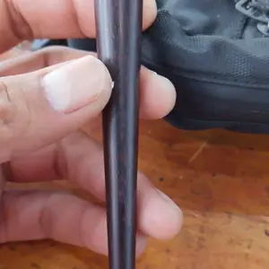 joran kayu galih asem lancip hiasan timah 8 cm