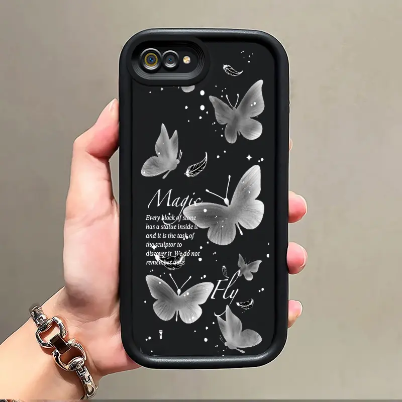 Casing Hp Untuk Realme C2 Realme C2s OPPO A1K Case Casing Silikon Softcase Kasing HP Kesing pola kupu-kupu cantik Cesing