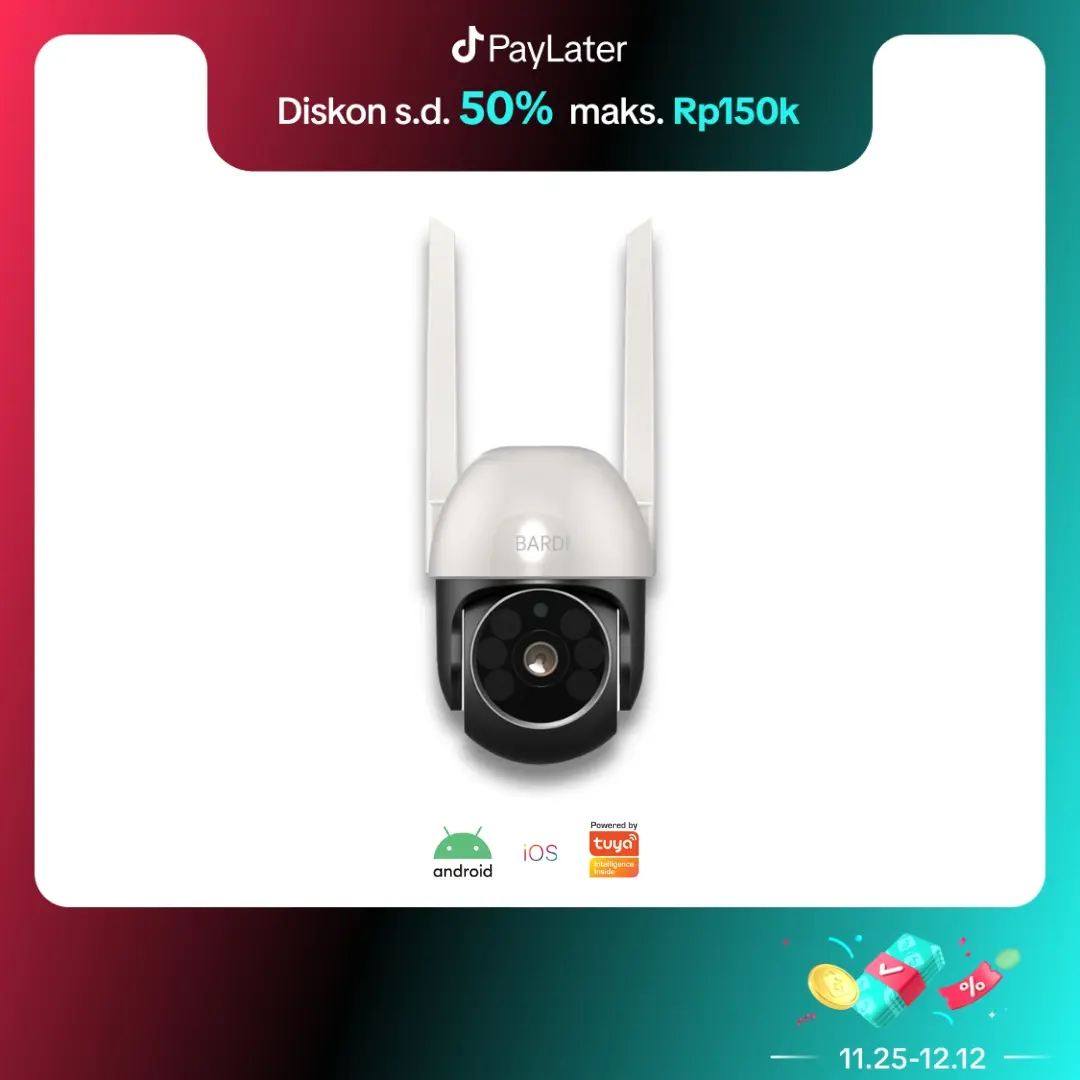 BARDI Smart IP Camera CCTV Outdoor PTZ  - Kamera Smart Wifi PTZ