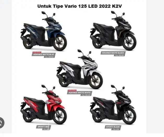 53205-K2V-N30ZC Batok Depan Honda New Vario 125 LED K2V Hitam Dof 2022-2024 6