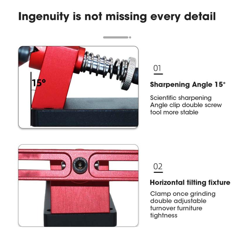 Product Introduction of 1set  Sharpening Frame Professional Fixed Angle Sharpener Whetstone High Precision Grinder Sharpening Tools W/Rail 24