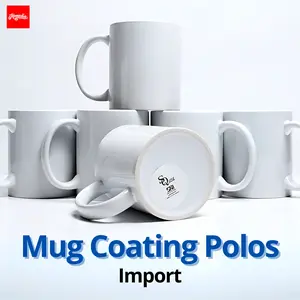 Mug Coating Polos SQ One Import Super White Gelas Mug Coating Keramik Putih HARGA ECER