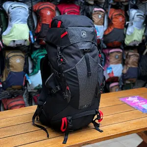 Carrier Monte SIGMA PRO 60 LTR Edisi BlackGrid Kapasitas 60L dengan Head Unit Pocket Adjustable dan Sistem Load Lifter Anti Gravity
