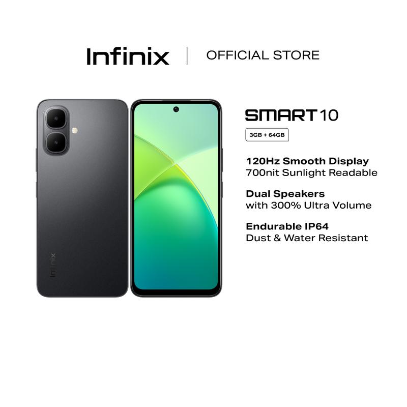 【NEW】Infinix Smart10 Smartphone 3GB +64GB 6.67