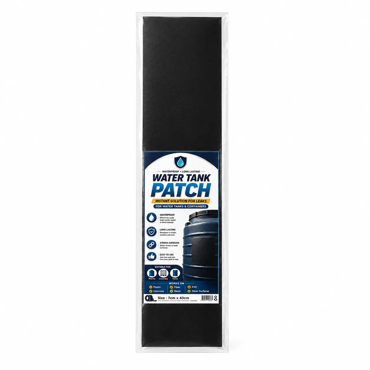 Perekat Tambal Bocor Tandon Tangki Air Waterproof Patch Karet Anti Rembes untuk Kolam dan Pipa