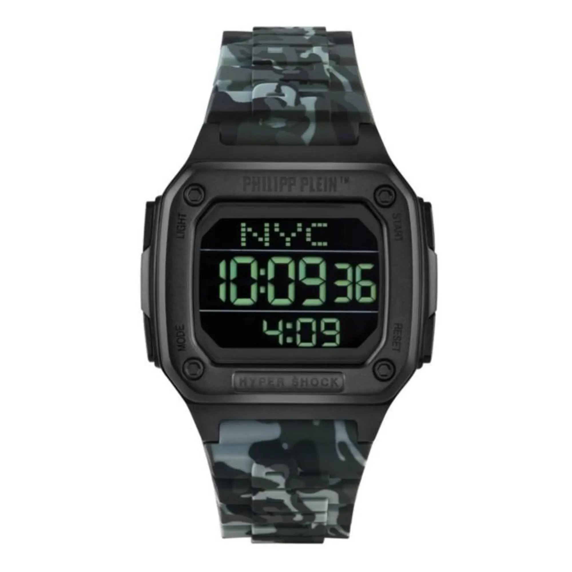 PHILIPP PLEIN Hyper Shock Sport Jam Tangan Unisex PWHAA1822 / PWHAA1622 / PWHAA1522 / PWHAA1722 Tahan air Digital Black Crystal Stainless Watches