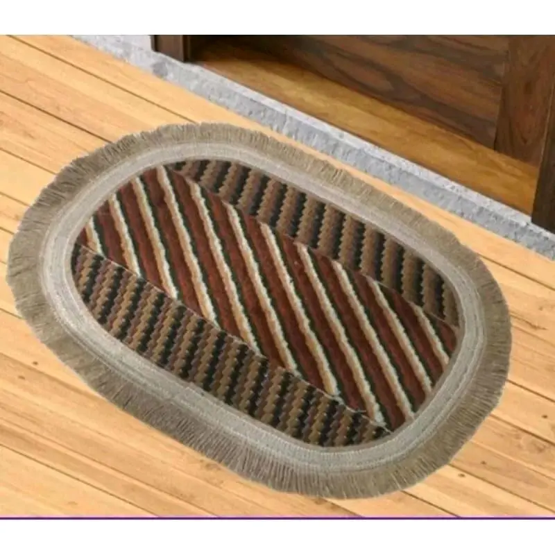 Keset Kaki Kamar Mandi Goni Rumbai Ruffle Serap Air Anti Slip