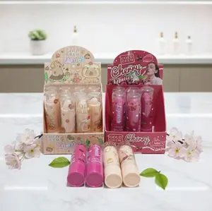 Lip balm pelembab bibir / gold cream lipstick karakter