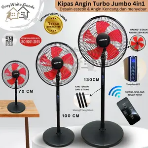 Kipas Angin Remot Jumbo Timer Bergaransi 3in1 16 Inch Kipas Kendali Jarak Jauh