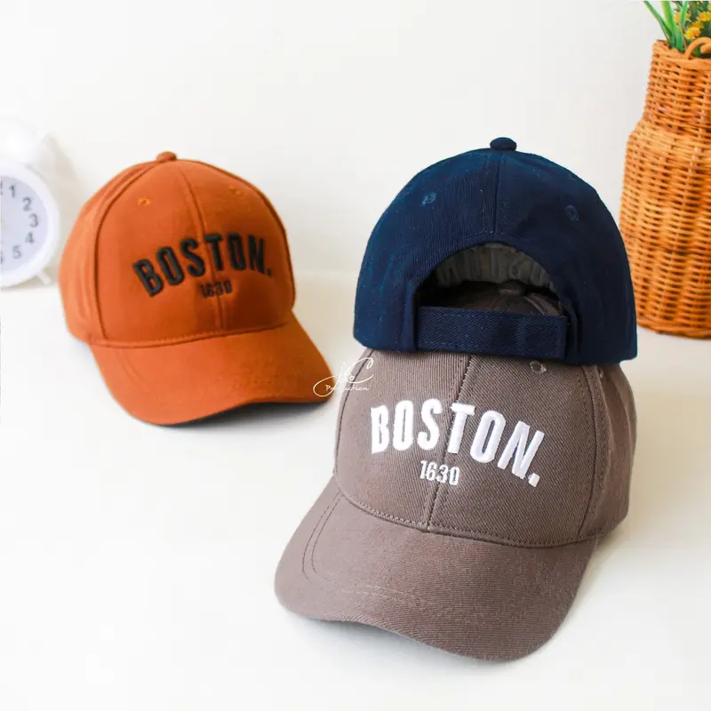 Jocoproduction - Topi Fashion Anak Unisex Laki Laki Perempuan Topi BASEBALL Anak Cewek Cowok Premium 2 tahun – 7 tahun Bordir BOSTON Denim 6