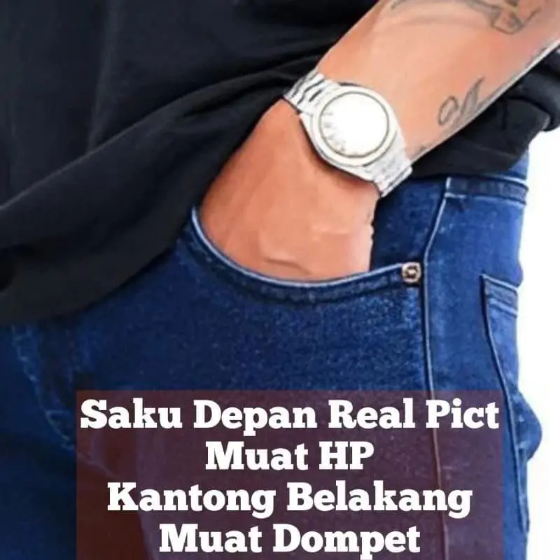 PROMO AKBAR Celana Jeans Pria Melar Ngaret Pensil Slim Fit Skinny Panjang Cowok Terbaru Denim Strech Hitam Pekat Navy Biru Muda Distro FASHION GRUP Stretch Dewasa 4