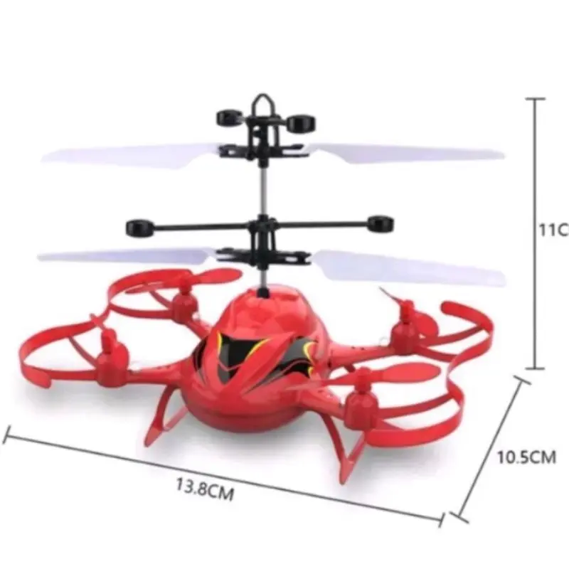 ￼Mainan Anak Drone Sensor Remote Control 4 Fungsi - Helikopter Drone Terbang + Hovering & Charger 1