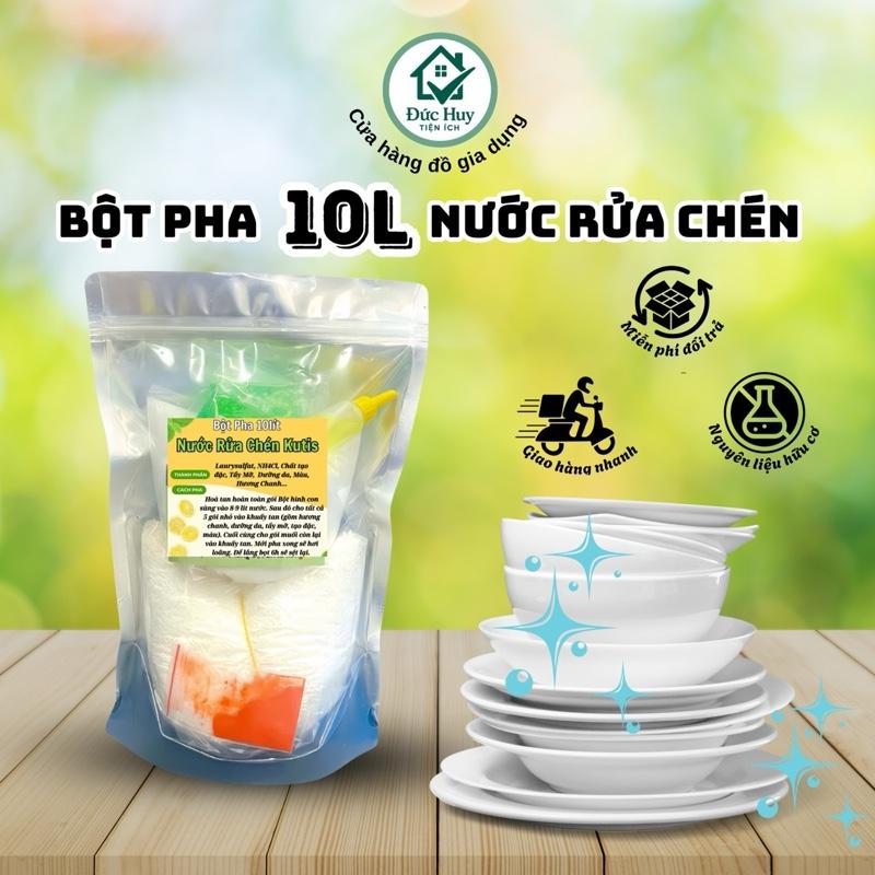 Bột Pha 10Lít Nước Rửa Chén Bột Con Sùng Mua 2 Bịch Tặngg 1 Miếng Cước Rửa Chén - Làm Sạch