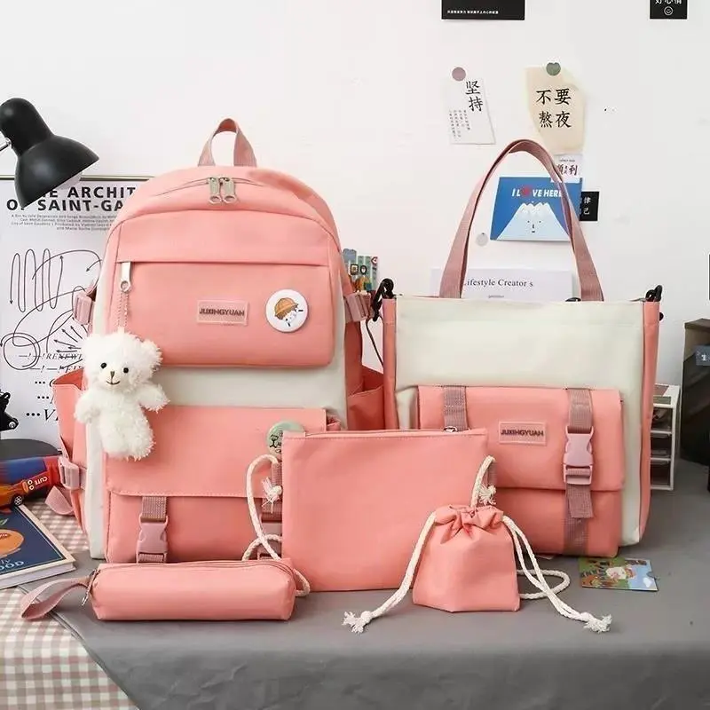 Kit de Mochila Grande 5 em 1 - Escola, Faculdade e Trabalho | Nami Store