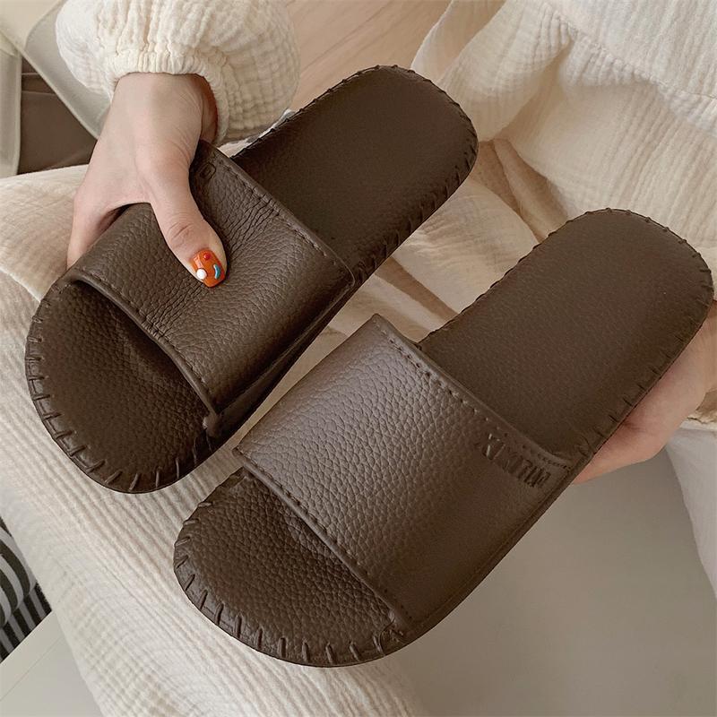 Dép Lê, XIXITIAO, Họa Tiết Da Cổ Điển Dành Cho Nữ, Đế Mềm EVA, Thích Hợp Đi Trong Nhà, Tắm, Thời Trang Hàn Quốc, Unisex, Có 5 Màu, Có Cỡ 36-47 7