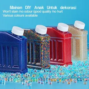 Mainan DIY Anak Manik-manik Berwarna - Hiasan Botol Isian Kreatif
