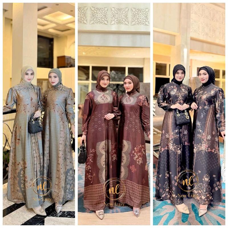 Liliana dress vol 3, vol 5,vol 6,gamis new lusy terbaru Muslim Wanita 1