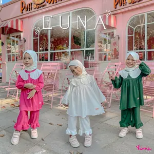 KIMEHIJAB Setelan Anak Perempuan Oneset EUNA Jersey Premium