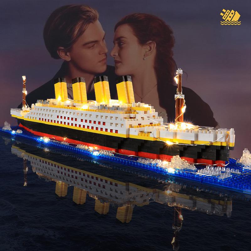 Product Introduction of Titanic Ship Model Building Blocks Classic Large Ship Assembled Toys for Boys transformers toys resin anime toy car mofusand blind icebreaker toy car magnetic tiles sis diecast blind box hongli big panda wooden cup noodle customizable car deal dough 5
