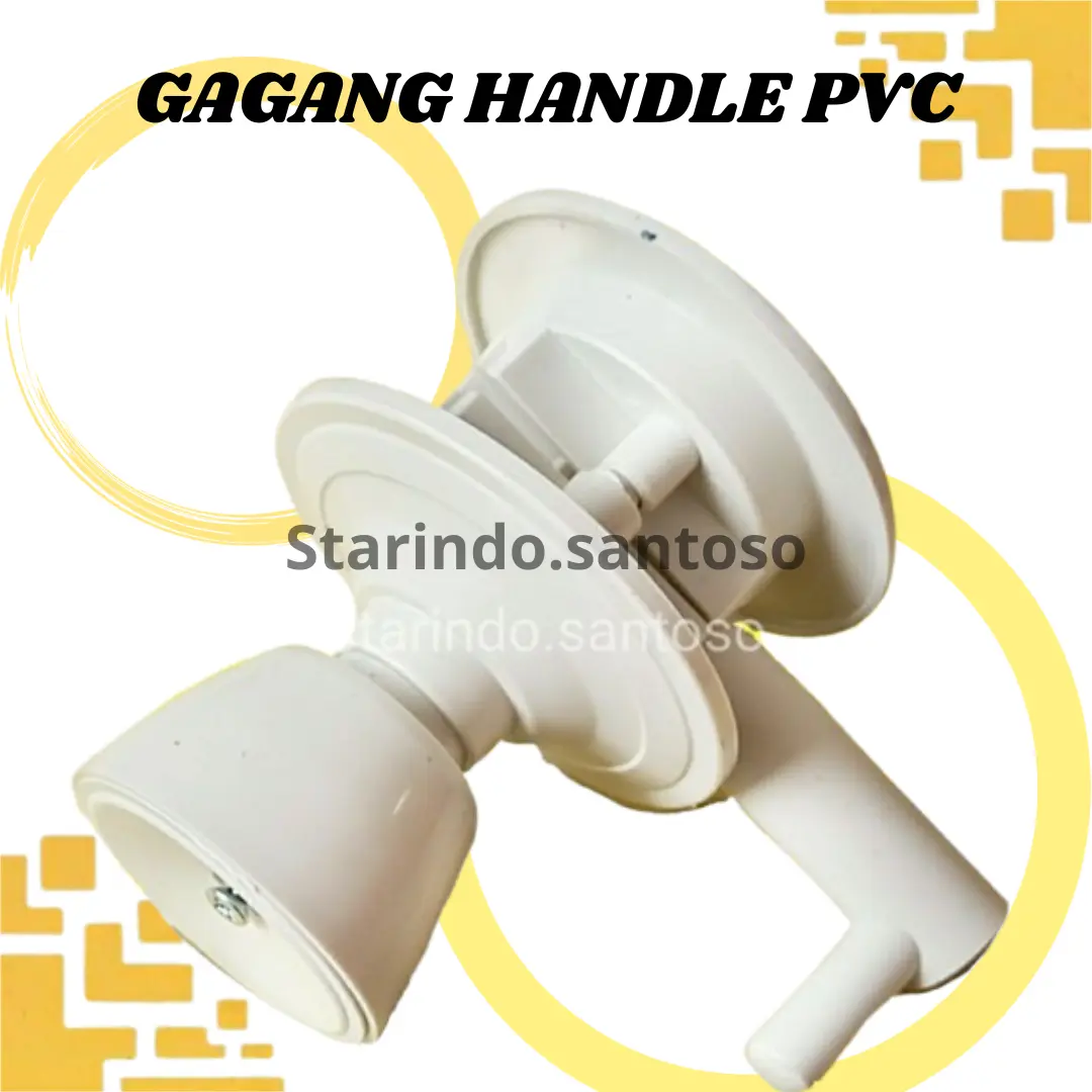 Gagang handle bulat tarikan pintu PVC toilet kamar mandi wc plastik Perlengkapan Kamar Mandi