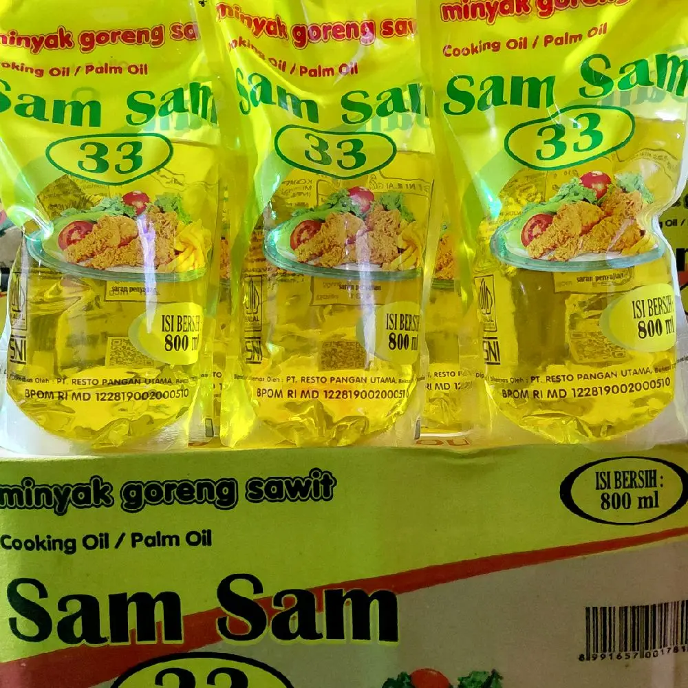 Minyak Goreng Sam Sam 800ml 1 Dus Isi 12 Pouch