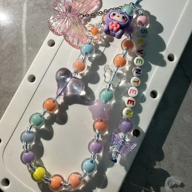 Strap phone clay bantak warna, bisa costum nama , clay sesuai warna ya 2