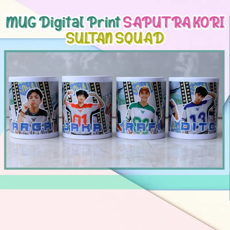 Gelas Mug Saputra Kori Bonus 25 Photocard Saputrakori Gratis Unofficial Fans Made 2
