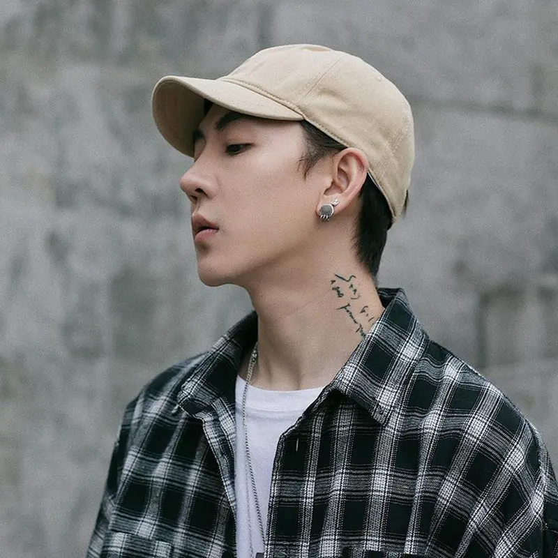 Mũ Phong Cách Hàn Quốc Có Thể Điều Chỉnh Cho Nam Và Nữ, Mũ Che Nắng Cotton, Snapback Unisex, Mũ Bóng Chày Vành Ngắn, Mũ Bóng Chày Màu Trơn Cap 7