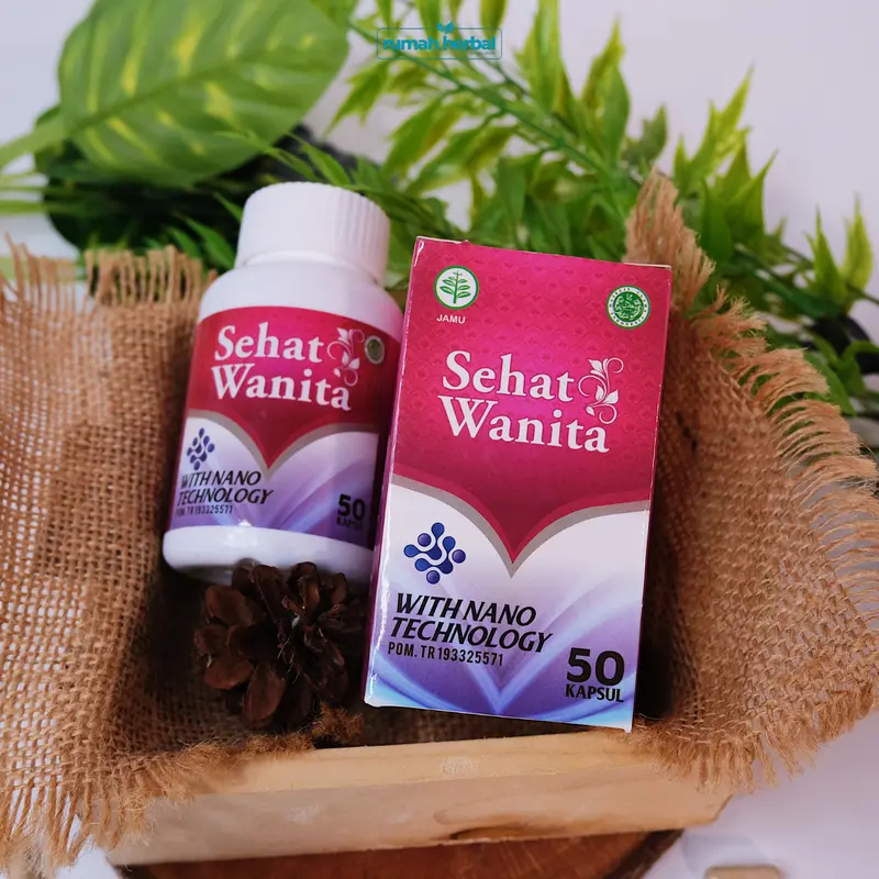 SEHAT WANITA Kapsul - Herbal Kesehatan Wanita isi 50 Kapsul dan 100 Kapsul Membantu memelihara kesehatan kewanitaan - Terdaftar BPOM Halal MUI 1