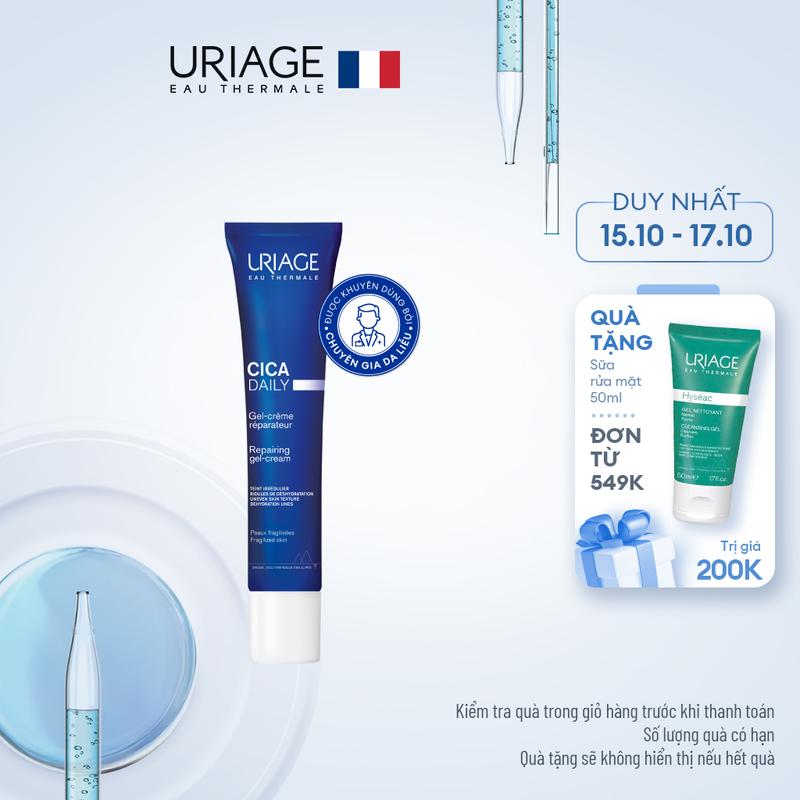 Kem dưỡng giúp làm dịu và giúp phục hồi da URIAGE CICA DAILY GEL-CREAM 40ml Làm Đẹp Da Nữ Women Skincare