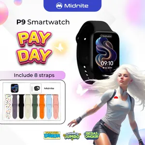 MIDNITE P9 Smartwatch | Smartwatch Bluetooth 8 Strap | Sport & Health Monitoring Smartwatch
