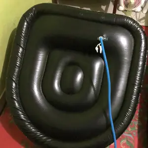 Free Pompa Sofa Angin Santai  Kursi Santai Dengan Sandaran Kaki Sofa tiup single,Sofa berkemah luar ruangan, sofa portabel, mudah disimpan, tidak memakan tempat