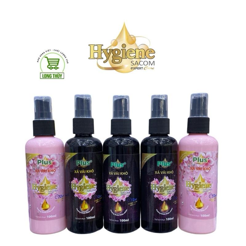 Mã 1 Chai Xịt Thơm Quần Áo Hygiene SACOM exPERT care - Xả Vải Khô - 100ml Làm Mềm Vải Khử Mùi Hôi-Lưu Hương Trên Quần Áo