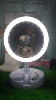 Product Review of Cermin Bulat Lipat Kaca Rias LED 2 Sisi Ganda Putar USB Cas from f**a 0