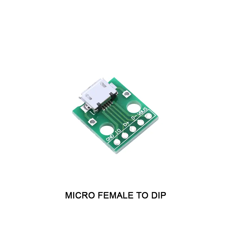 EELIC MDL-DIP DIP Adapter USB Micro Mini Female Male Converter PCB