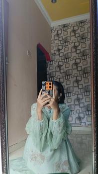 Product Review of Moana Set Hijab Segiempat Gamis Wanita Muslim Mewah Ceruty Babydoll Printing Mix Tille Tutu Cantik from أ**ن 2
